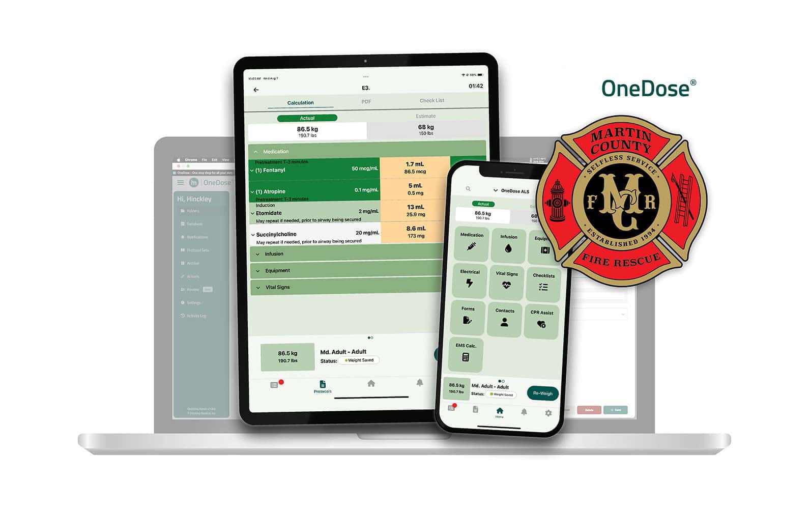 Martin County Fire Rescue Streamlines EMS Operations with OneDose® Clinical Workflow Platform