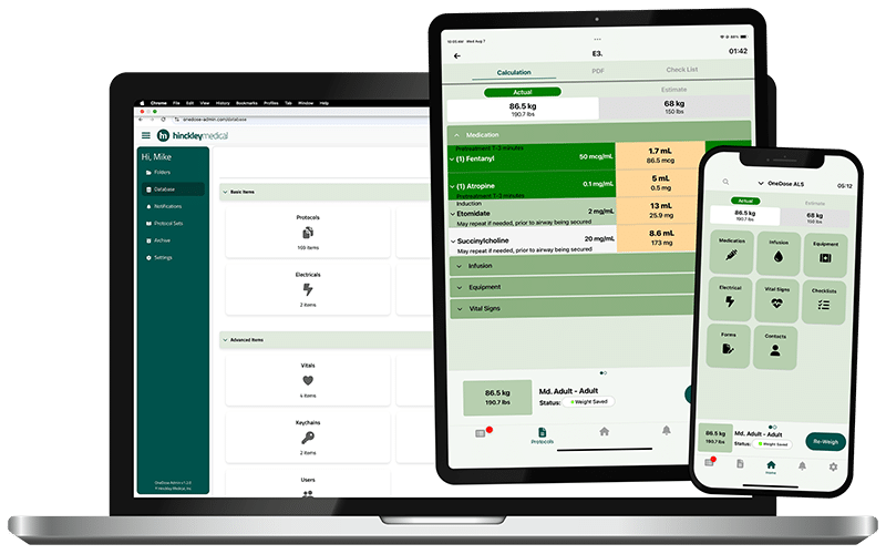 OneDose console on device