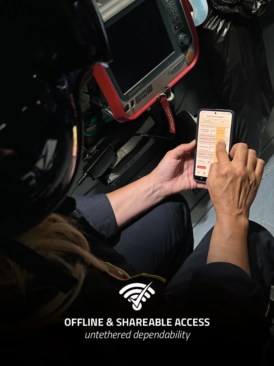 Offline and shareable access in the OneDose app
